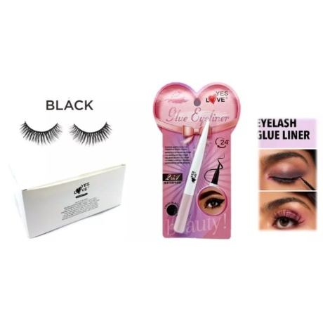 Magnetiline silmapliiats ja ripsmeliim 2x1